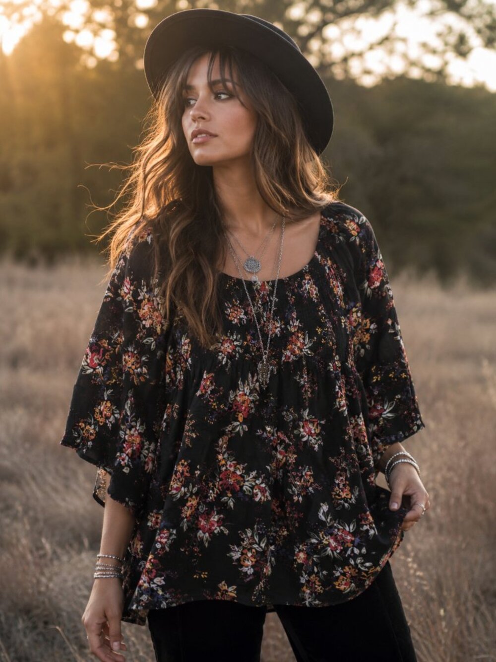 Democracy Floral Flowy Blouse